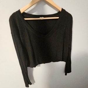 Long sleeve crop top